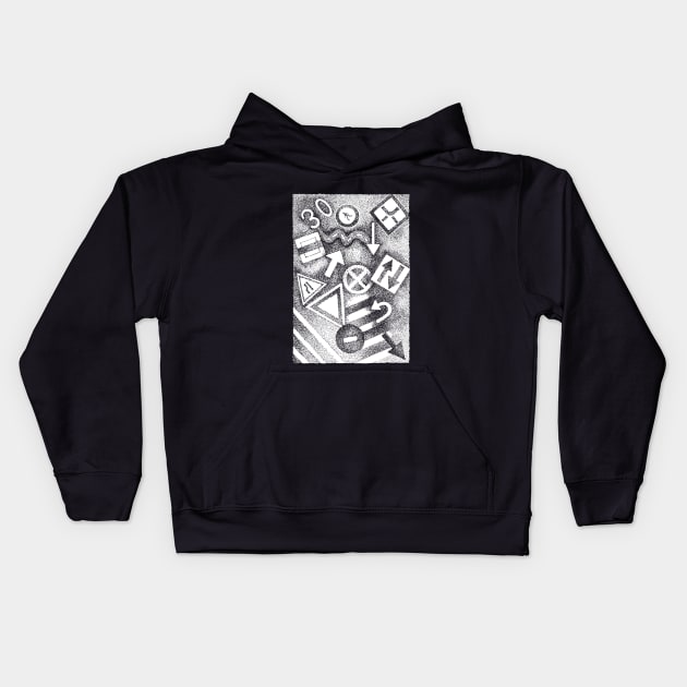 Street Signs Kids Hoodie by zeljkica